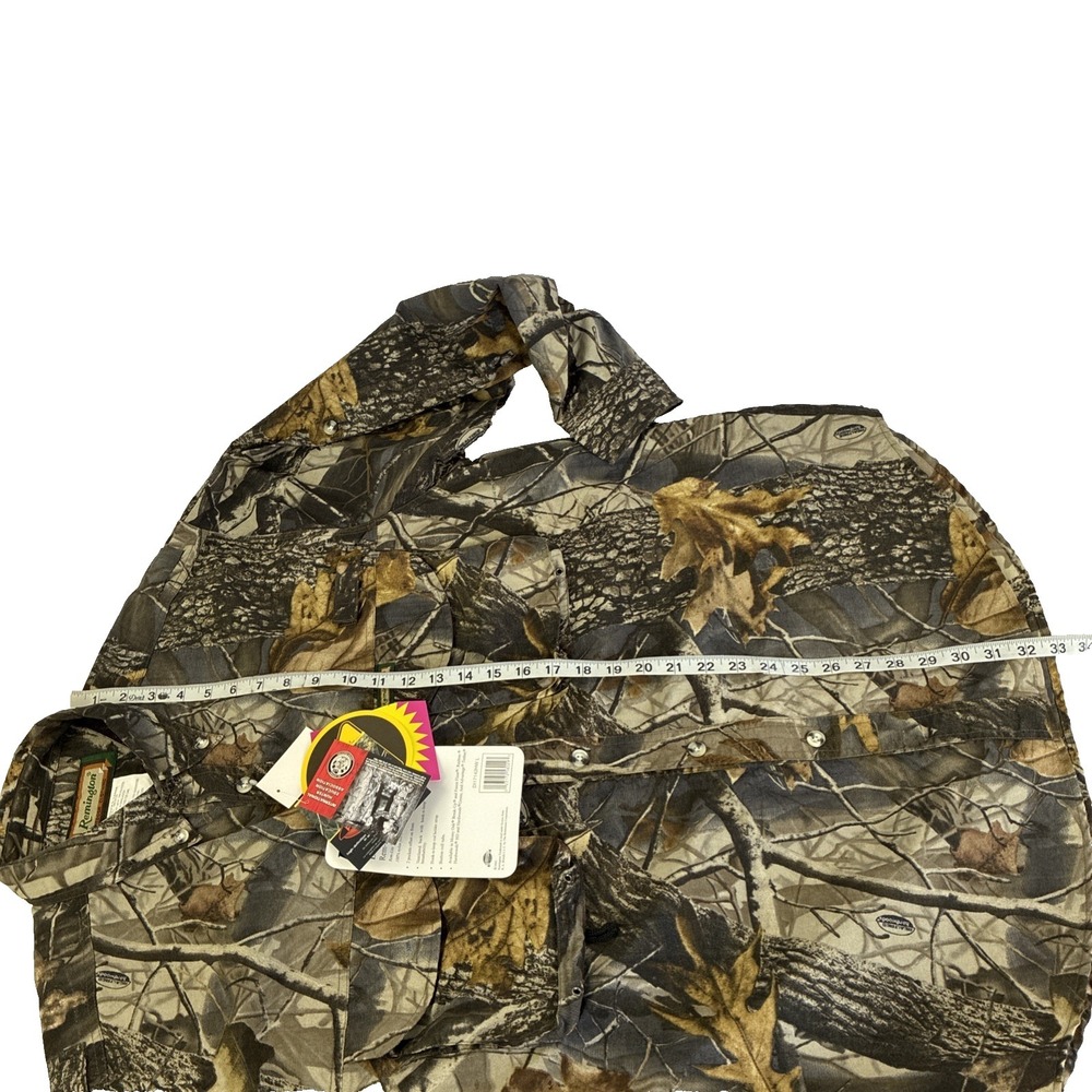 NWT Remington Rem-Lite Button Down Hunting Shirt RealTree Hardwoods Mens Large - Picture 6 of 9
